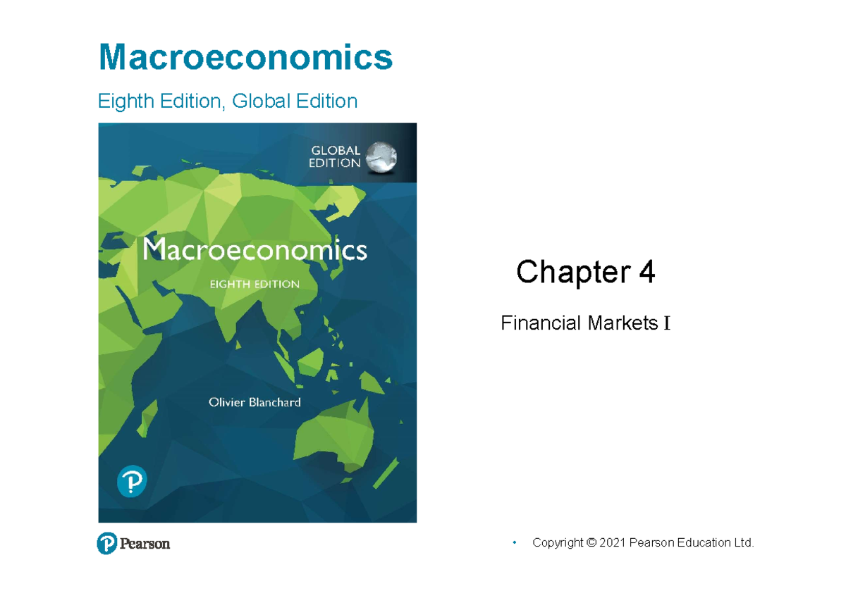 Blanchard Ch 4 - Macroeconomics Eighth Edition, Global Edition Chapter ...