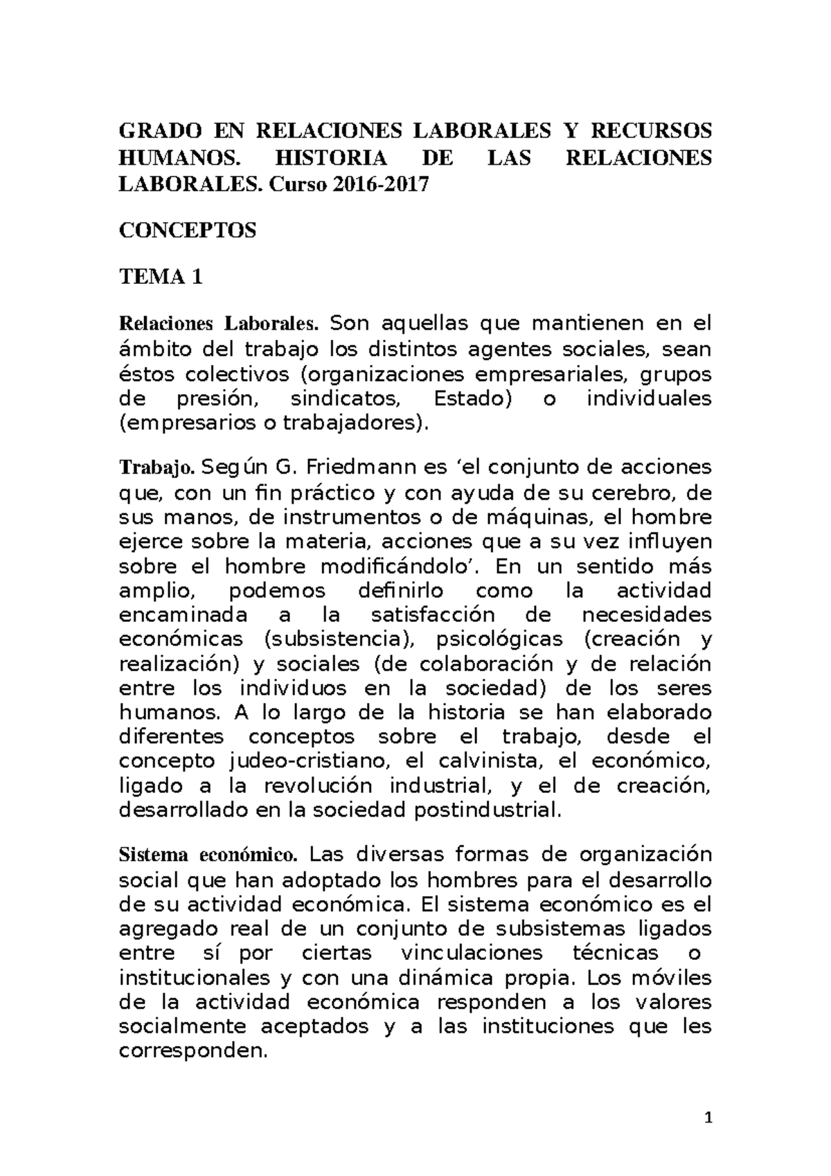 Conceptos RRLL - GRADO EN RELACIONES LABORALES Y RECURSOS HUMANOS ...