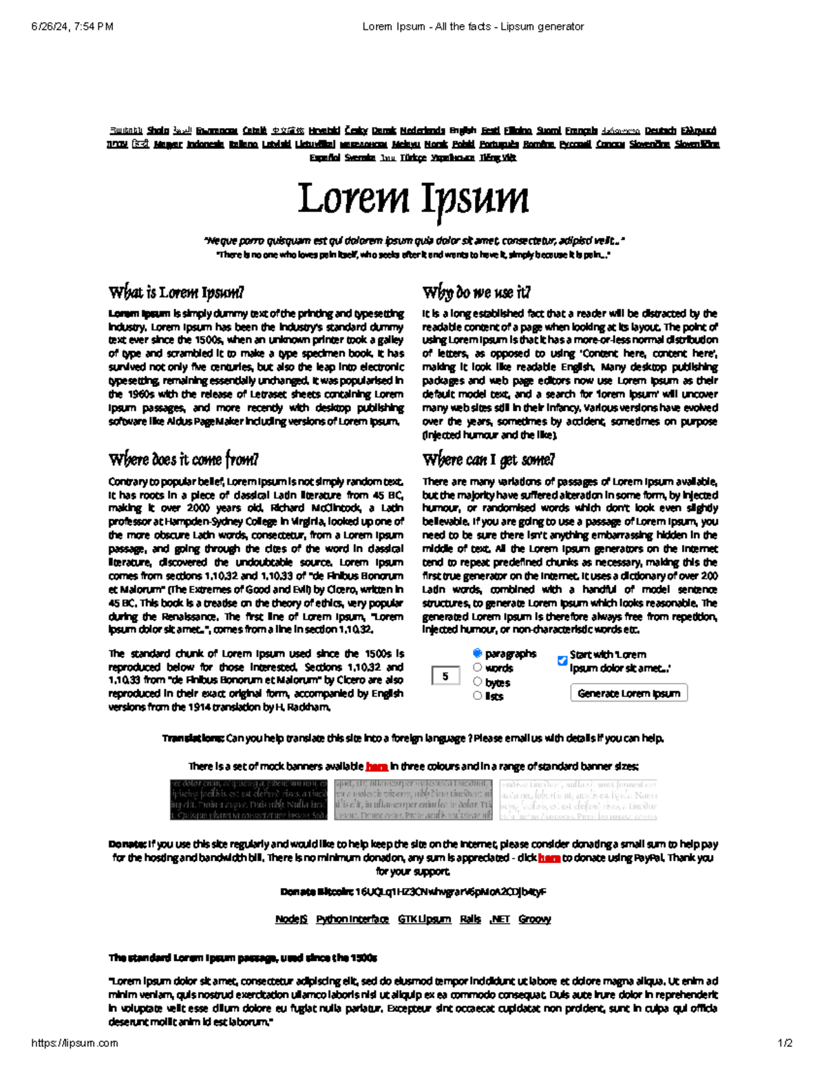 Lorem Ipsum - All the facts - Հայերեն Shqip ةیبرعلا Български Català ...