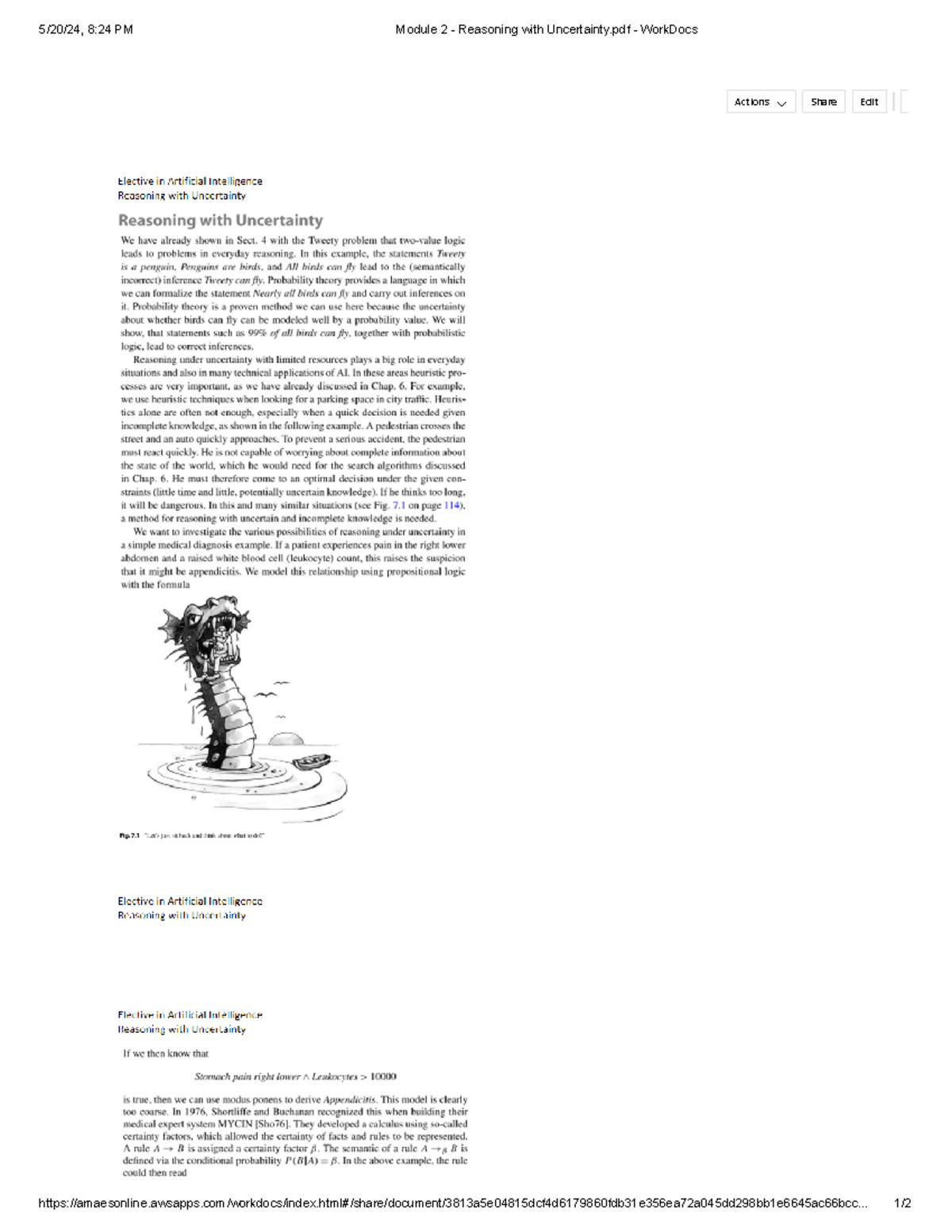 Module 2 - Reasoning with Uncertainty.pdf - Work Docs - AI Prompt ...