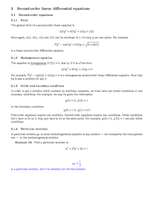 Numerics - Lecture notes - MAT2384: Ordinary Differential Equations and ...