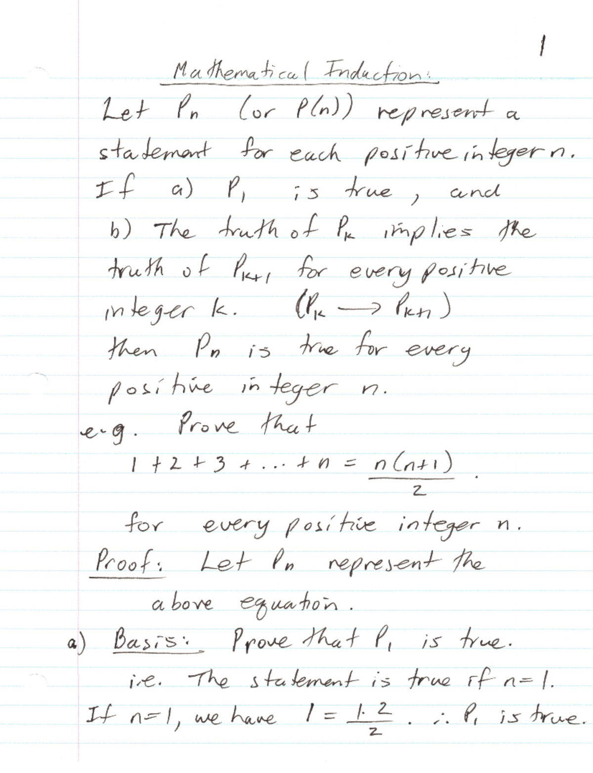 Mathematical Induction - MATH 208 - Studocu