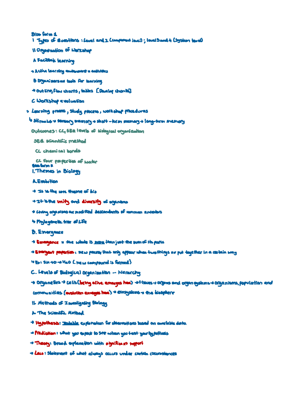 Lecture 2 - Chemistry - Bios form 1 I Types of Questions Level and 2 ...