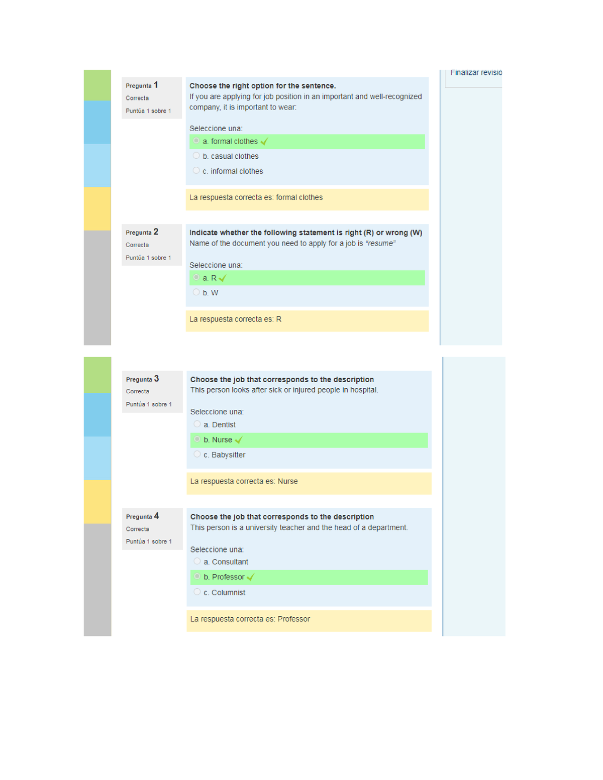 assignment 1 questionnaire unit 1 idioma extranjero iv v1