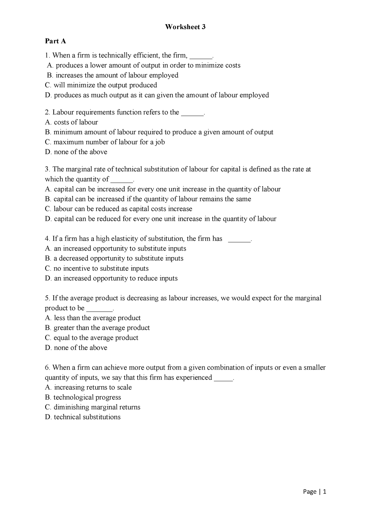 Worksheet 3 - wk3 - Warning: TT: undefined function: 32 Page | 1 ...