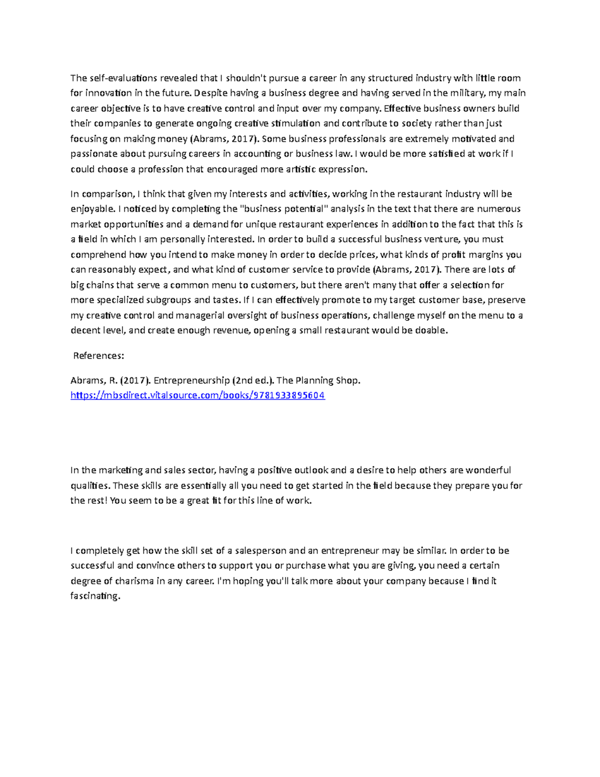Week 2 Disscusion - Week 2 Discussion Post - The self-evaluations ...
