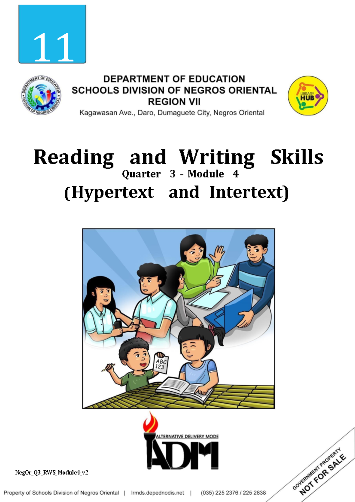 G11 SLM4 RWS Q3v2 Enhanced Student COPY - Reading And Writing Skills ...