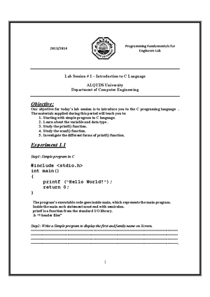 LM Chapter 01 Introduction to Programming and the Translation Process ...