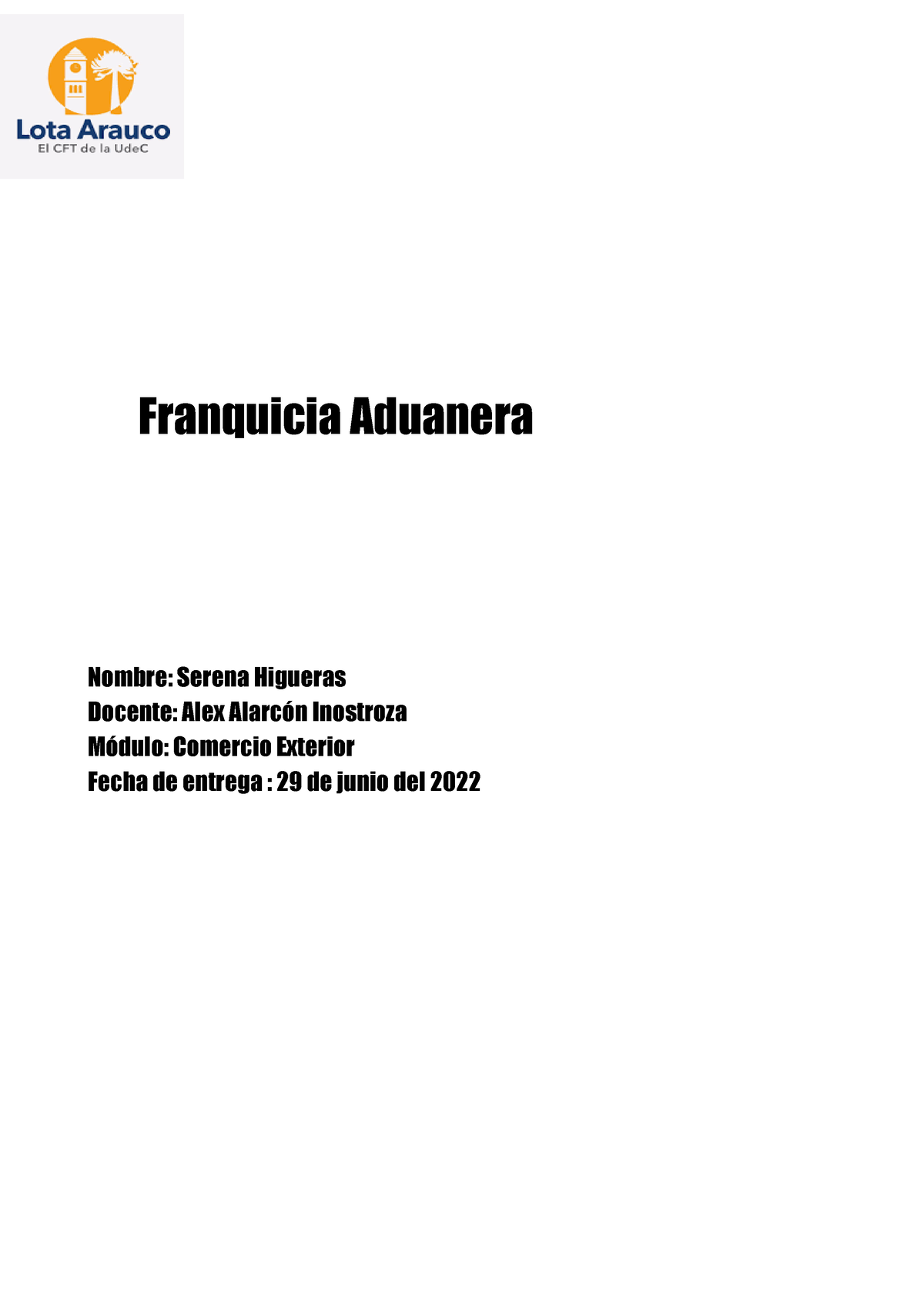 Franquicia Aduanera informacion sobre franquisias Franquicia