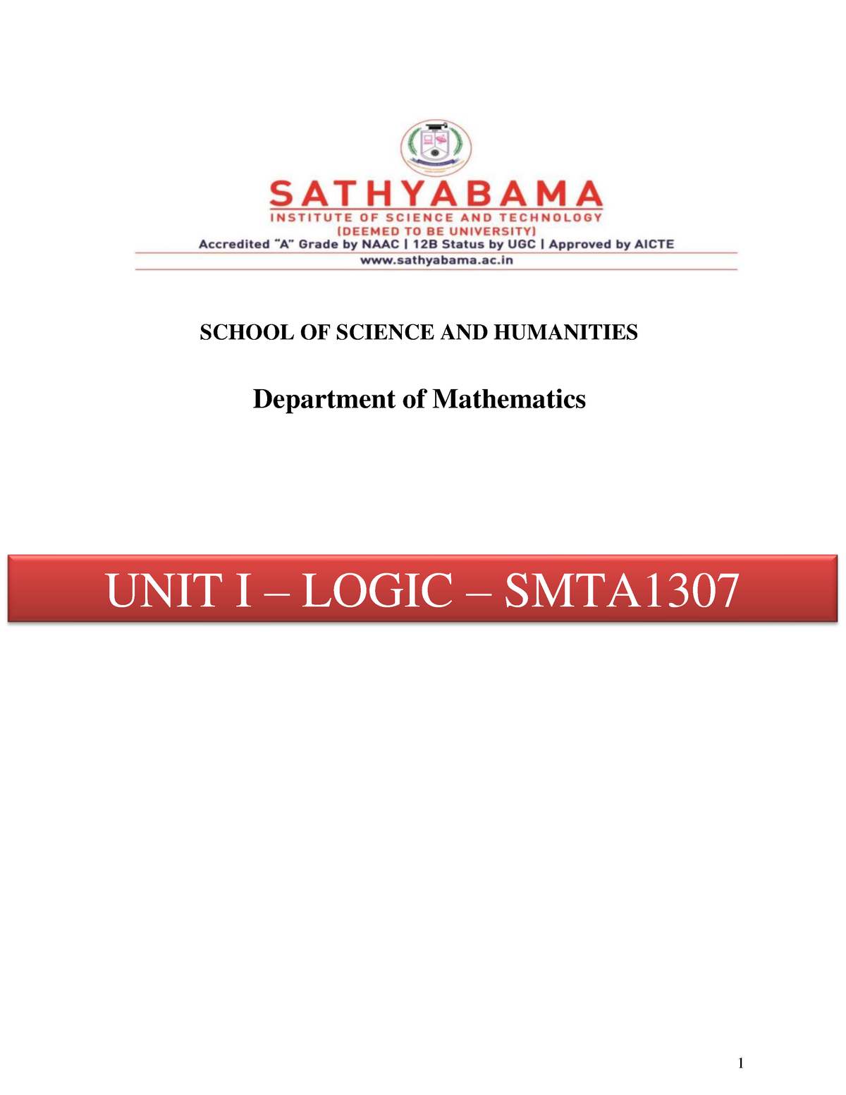 logic-smta1307-school-of-science-and-humanities-department-of