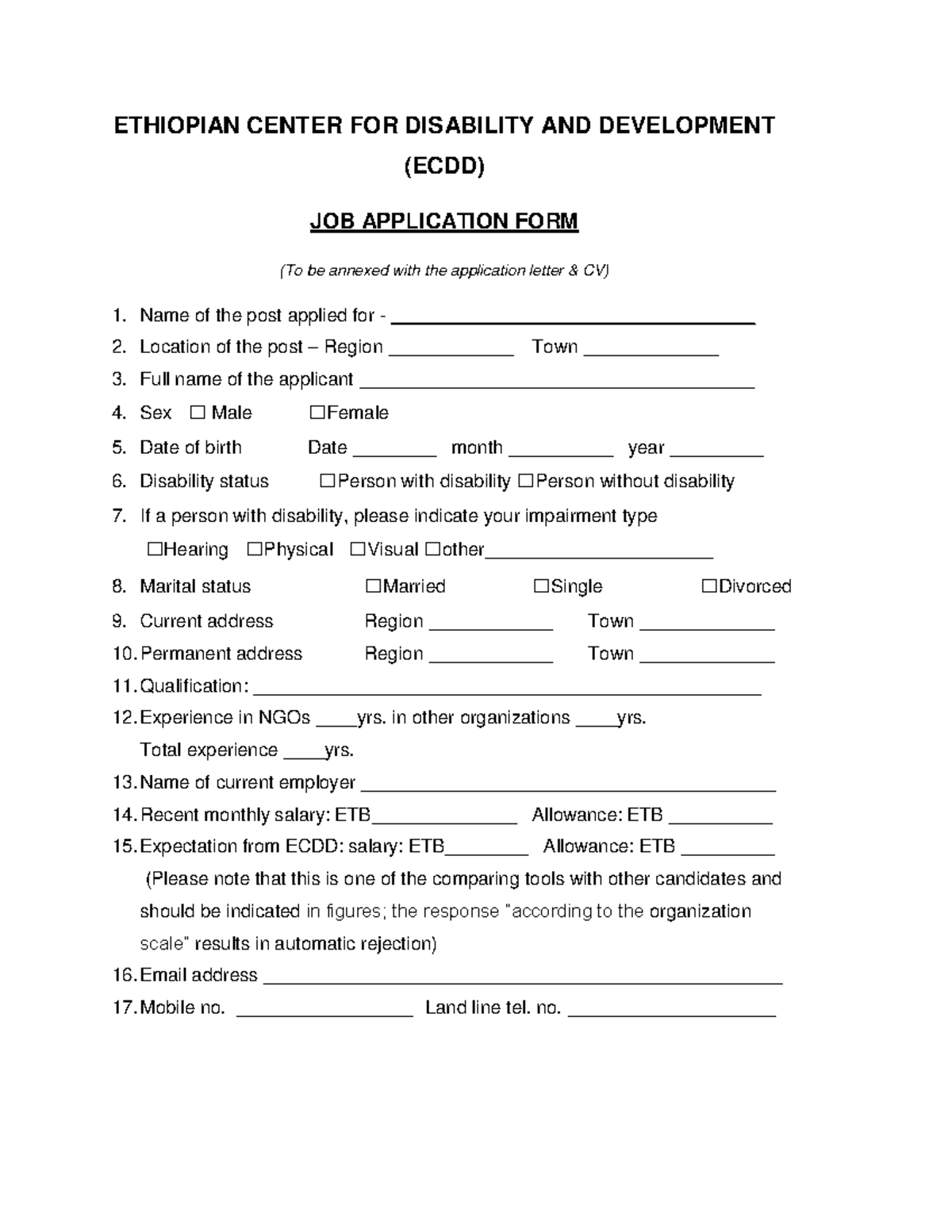 Exam 20 June 2019, questions and answers - ETHIOPIAN CENTER FOR ...