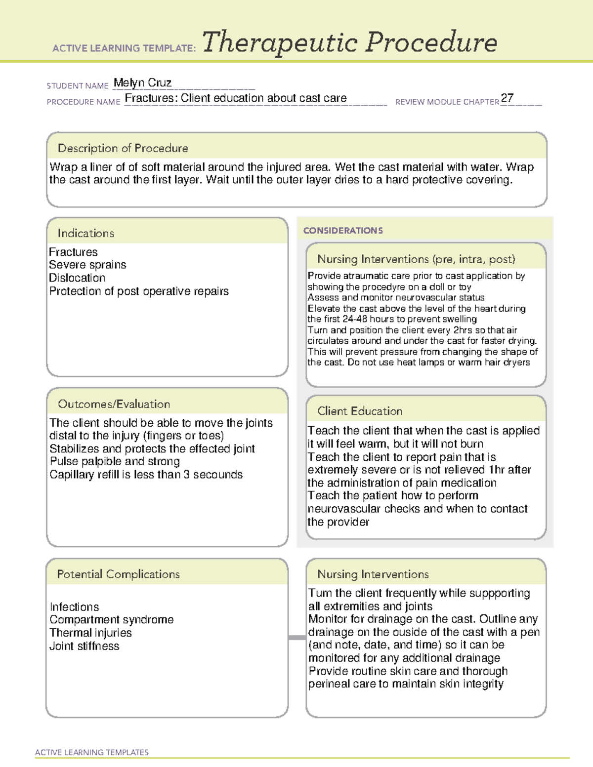 Cast ATI templates and testing material. ACTIVE LEARNING TEMPLATES