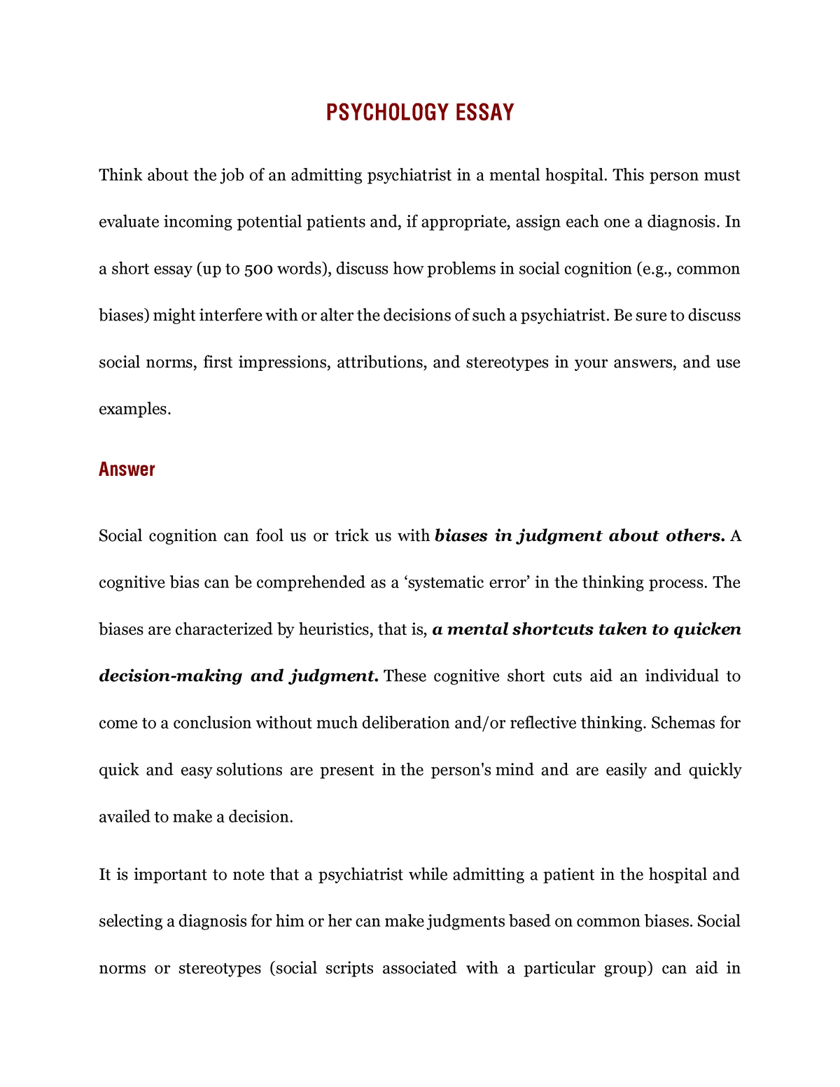 Introduction for research paper format