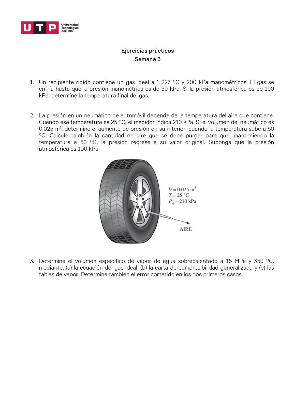 Semana 3 - Tarea - Ejercicios Propuestos De Termo - Termodinamica - Studocu