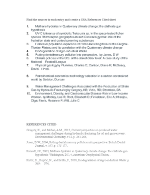 References Cited - Scientific Writing finding sources and correctly ...