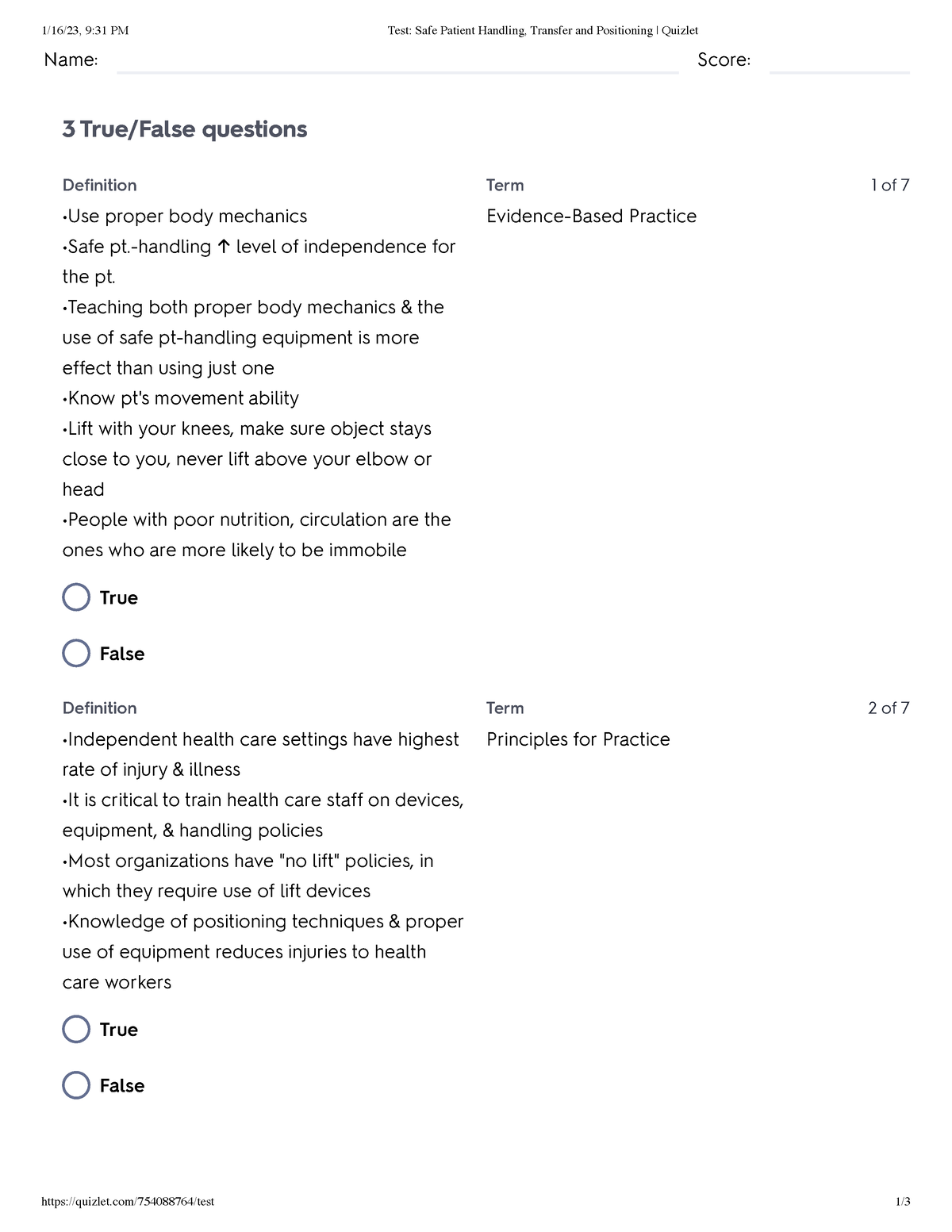 test-safe-patient-handling-transfer-and-positioning-quizlet-handling