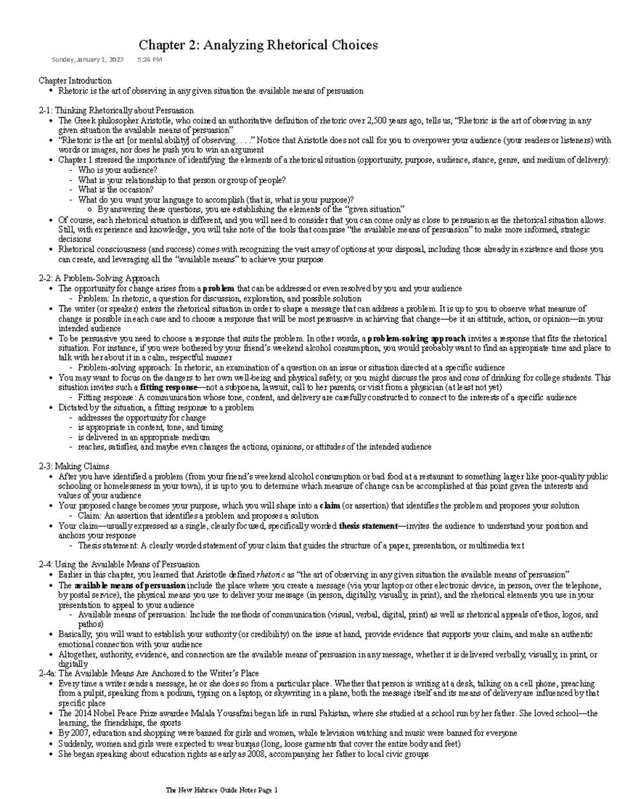 English Composition Textbook Notes Chapter 2 Chapter Introduction