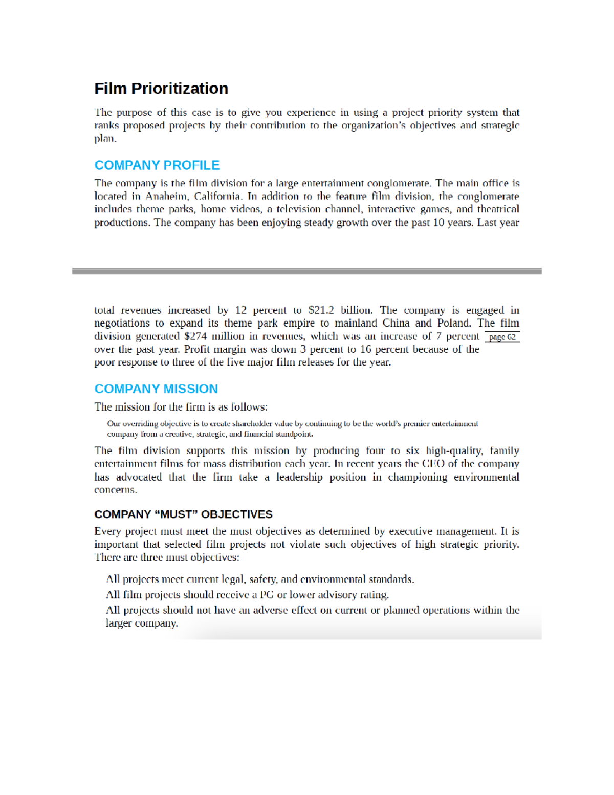 Case Study 4 - PMYA105 - Studocu