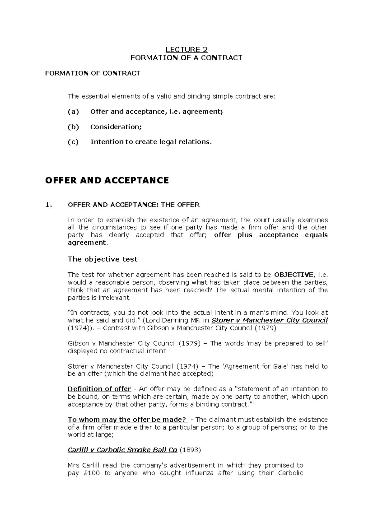 lecture-2-jeff-lecture-2-formation-of-a-contract-formation-of