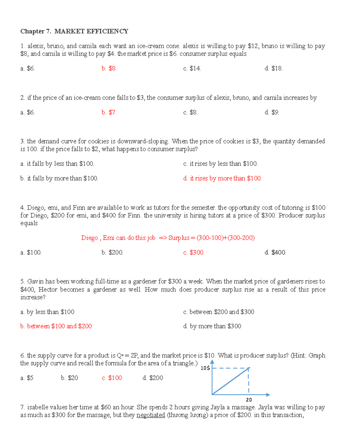 Chapter 7 - Bài tập vi mô chương 7 - Thầy Hồ Hoàng Anh - Chapter 7 ...