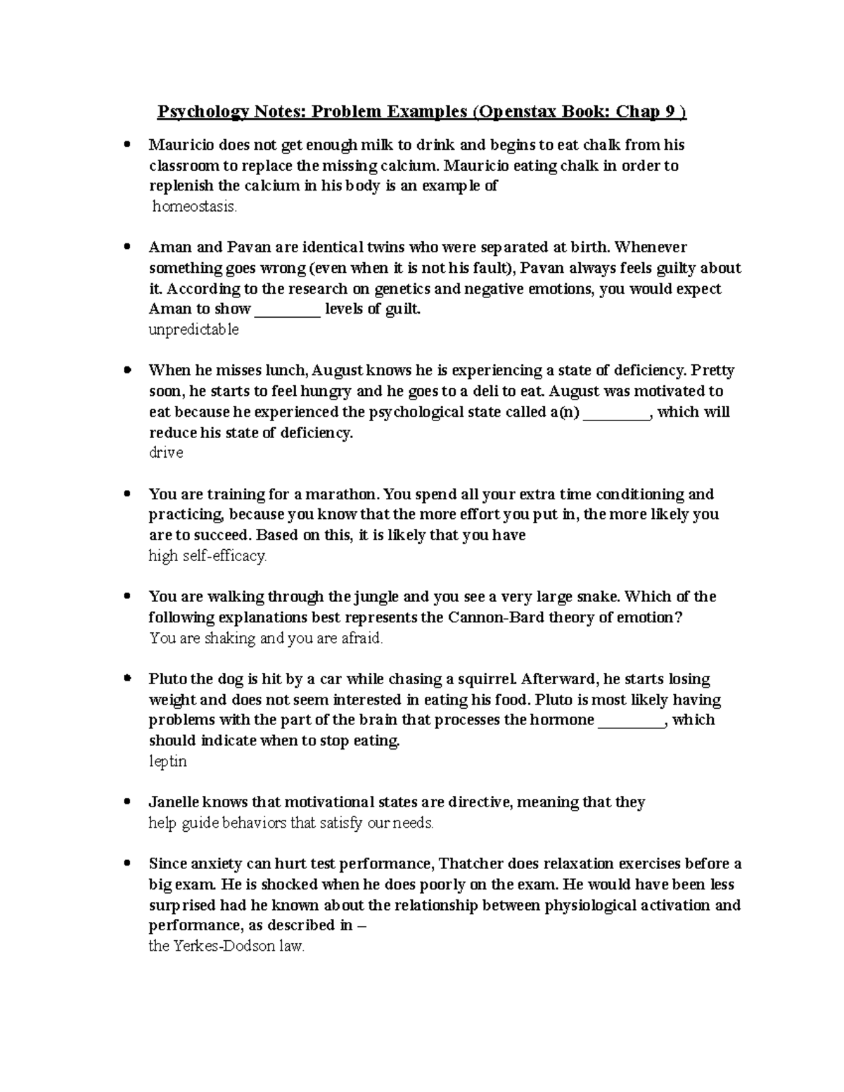 2014-Psychology Notes- Chap 9 problem examples - Psychology Notes ...