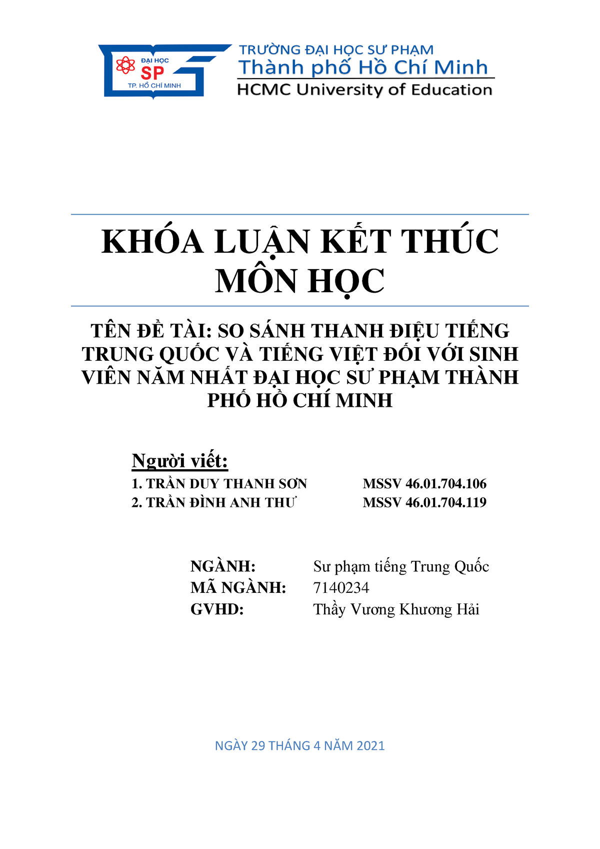 Nghiên Cứu Khoa Học Về Phát Âm Tiếng Trung