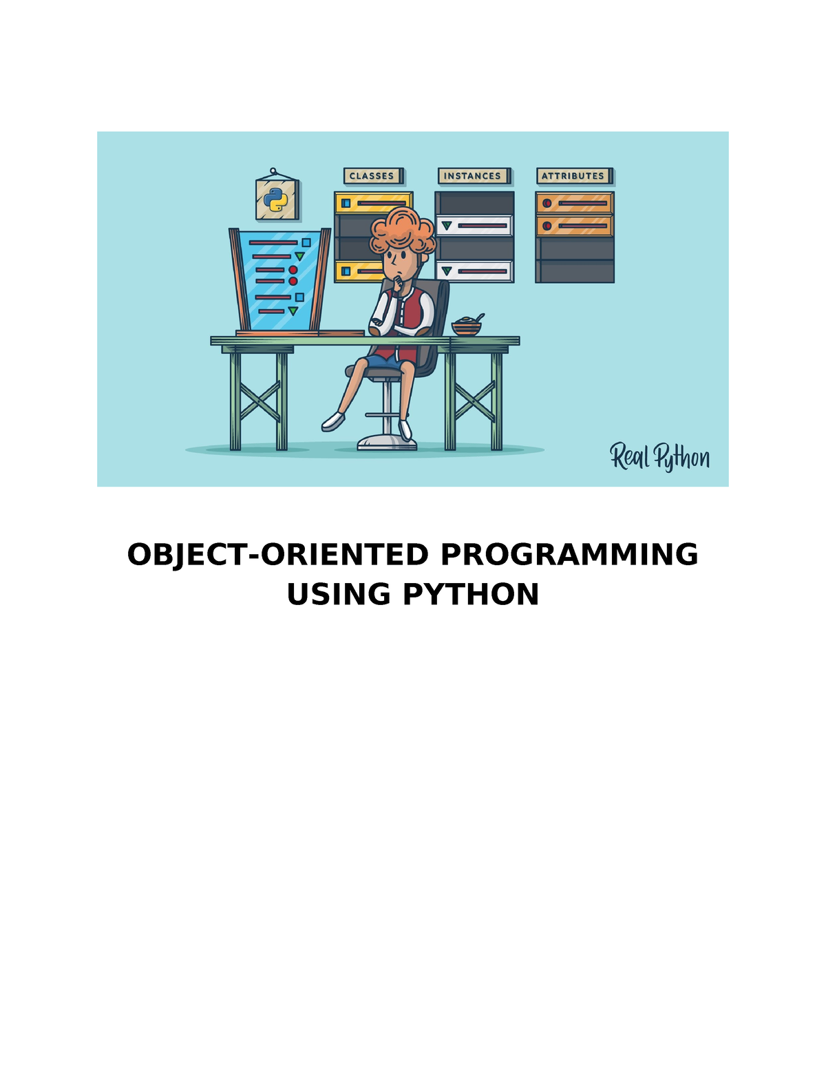 Object-Oriented-Programming - OBJECT-ORIENTED PROGRAMMING USING PYTHON ...