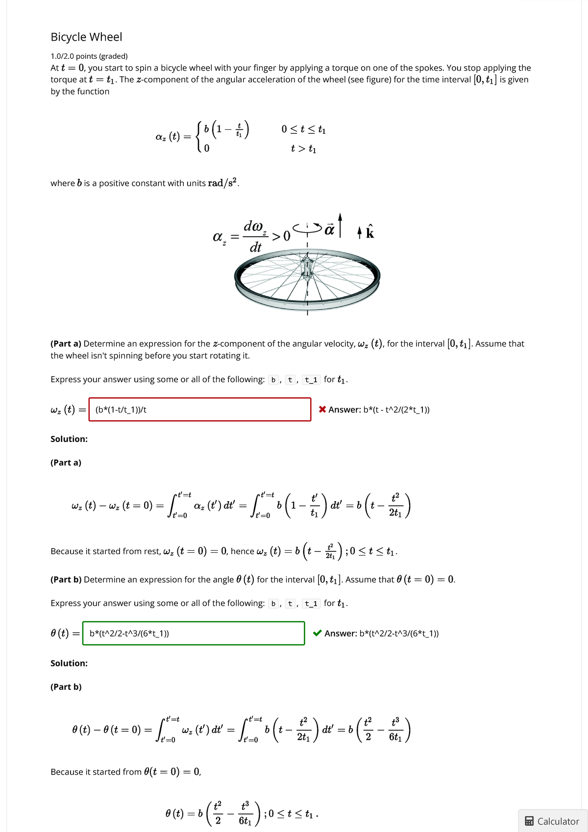 Solved At the instant r=2 m, the 6⋅kg disk is gwen a speed