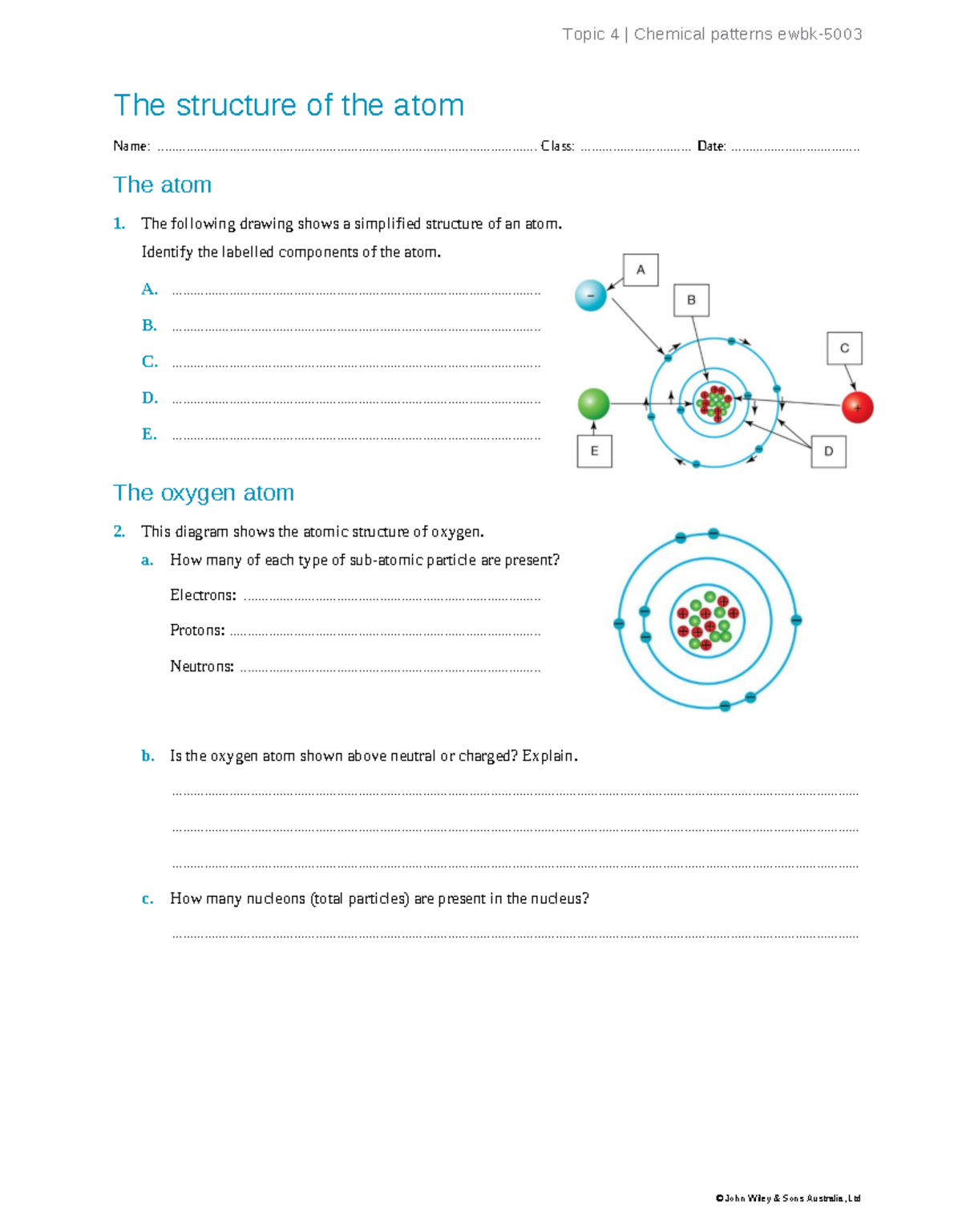 Revision Booklet (mod Jac) - The structure of the atom Name: - Studocu