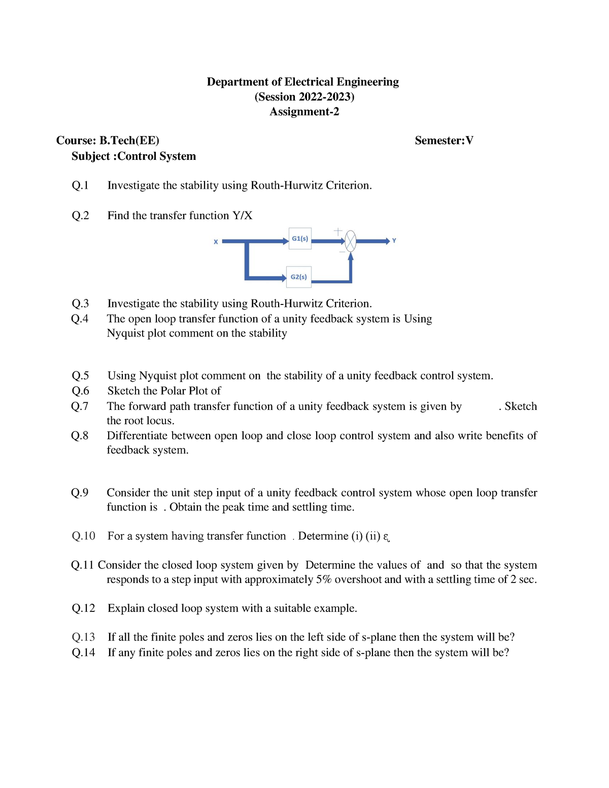 electrical engineering room assignment april 2023