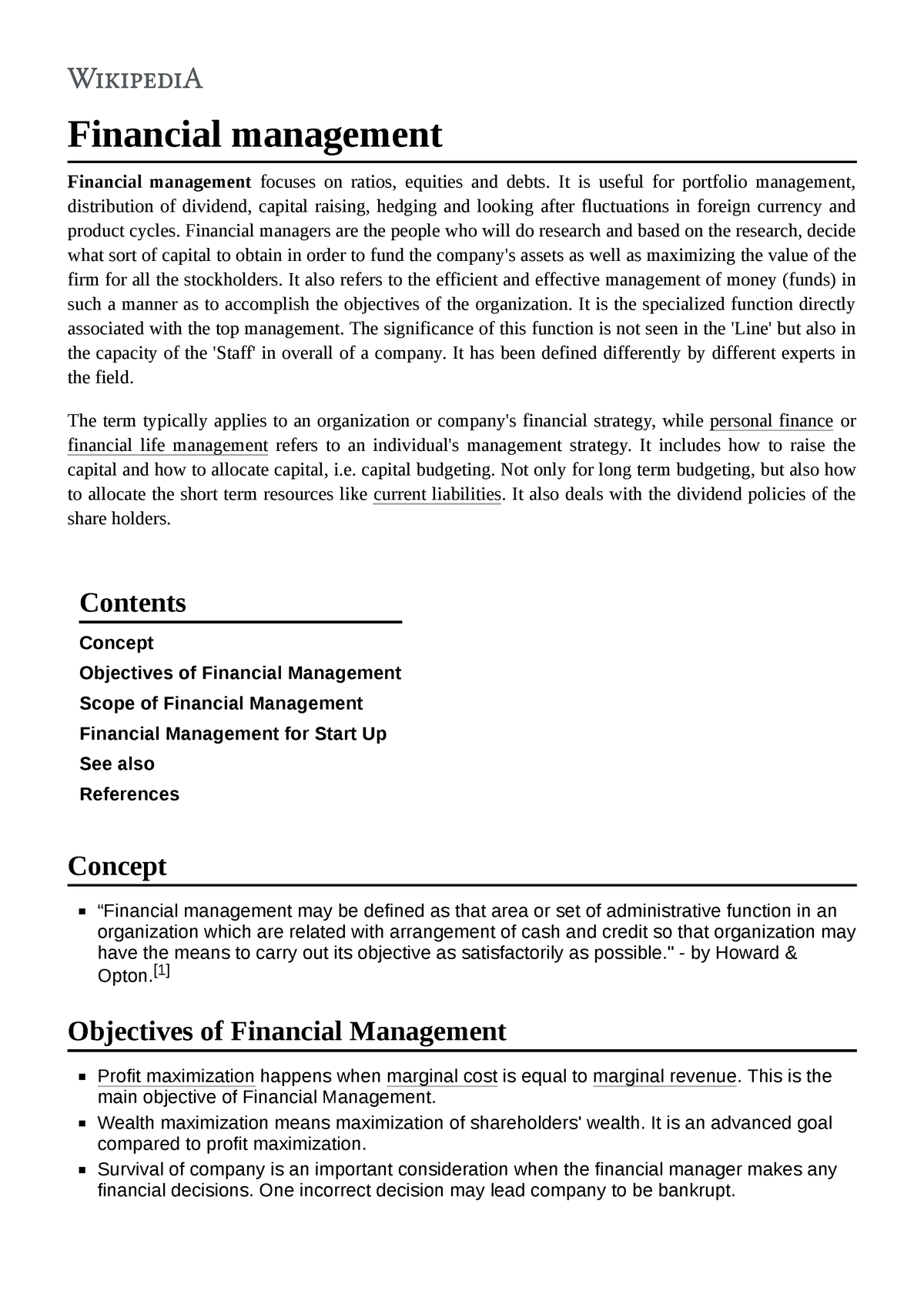 dissertation on financial management pdf