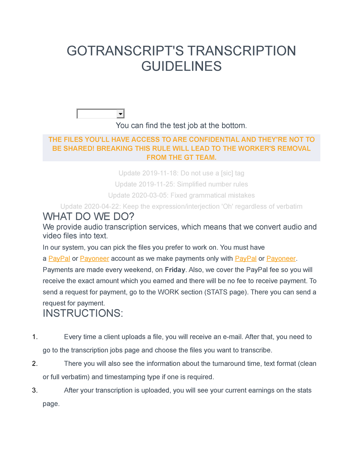 Gotranscript Hjsjs GOTRANSCRIPT S TRANSCRIPTION GUIDELINES You Can 