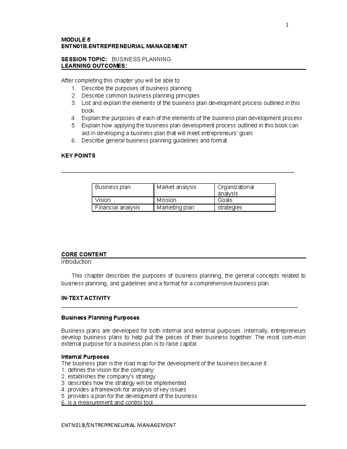 business planning guide practical application for smes