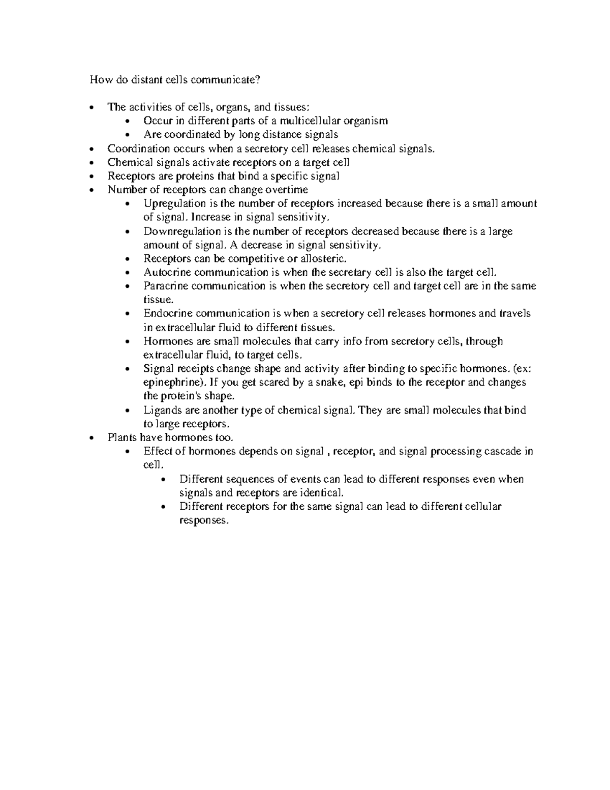 how-do-distant-cells-communicate-chemical-signals-activate