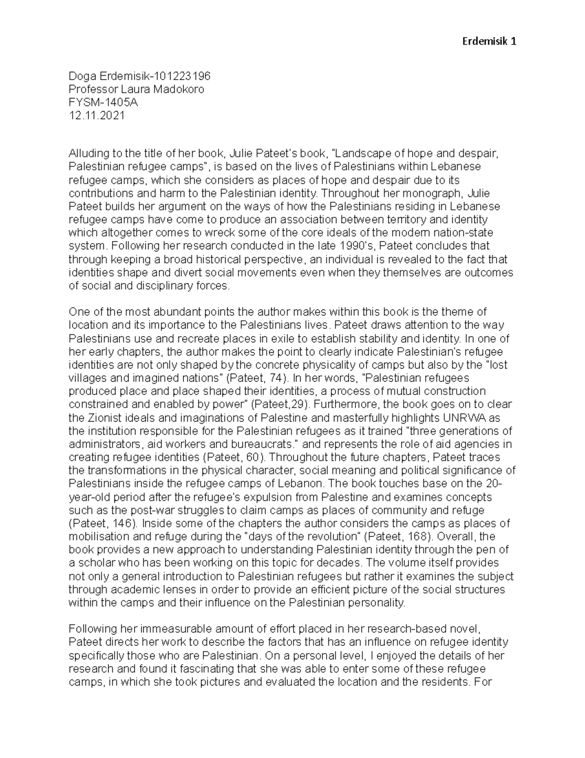 FYSM assignment for refugee history RUS2101 uOttawa Studocu