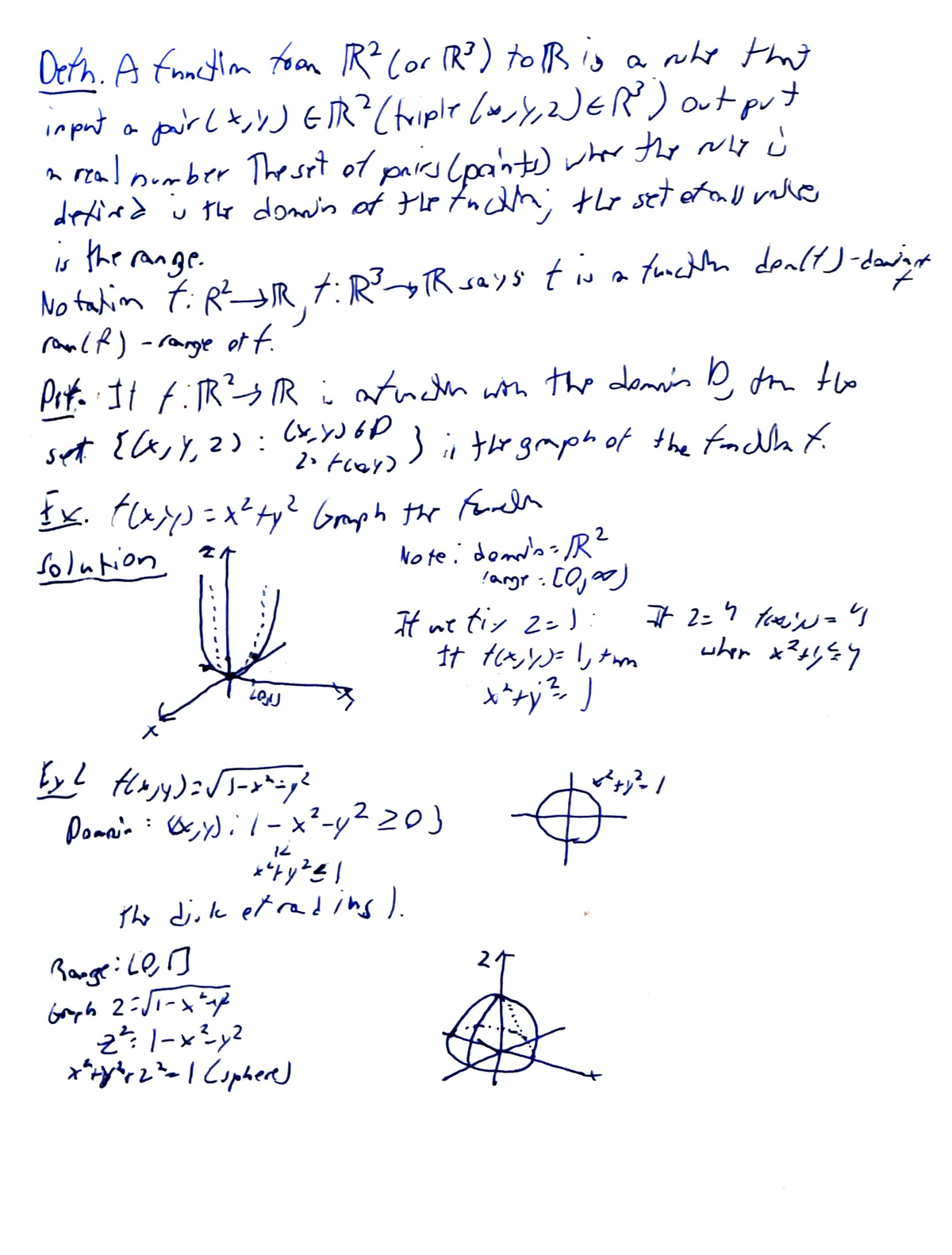 RB 2021-02-24 08 - Calc 3 - is the range Deth. A fraction toom R² (or ...