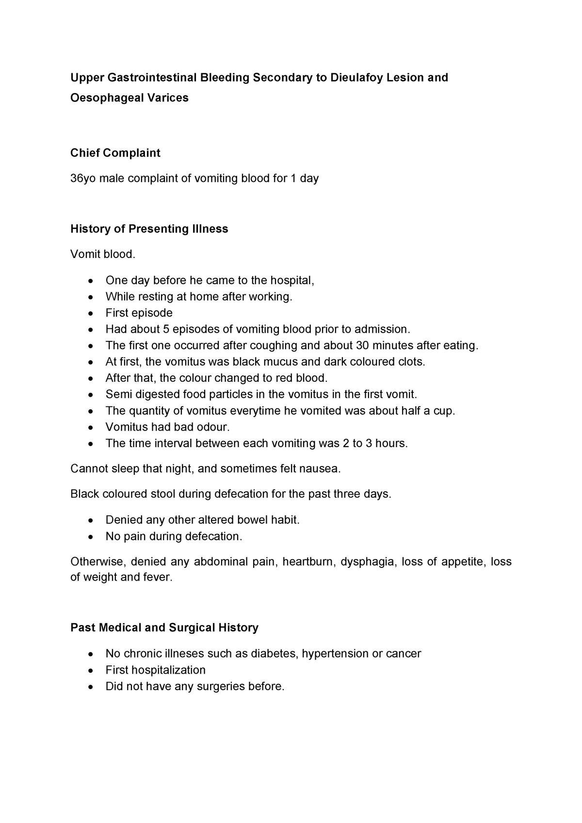 case-summary-upper-gi-bleeding-upper-gastrointestinal-bleeding