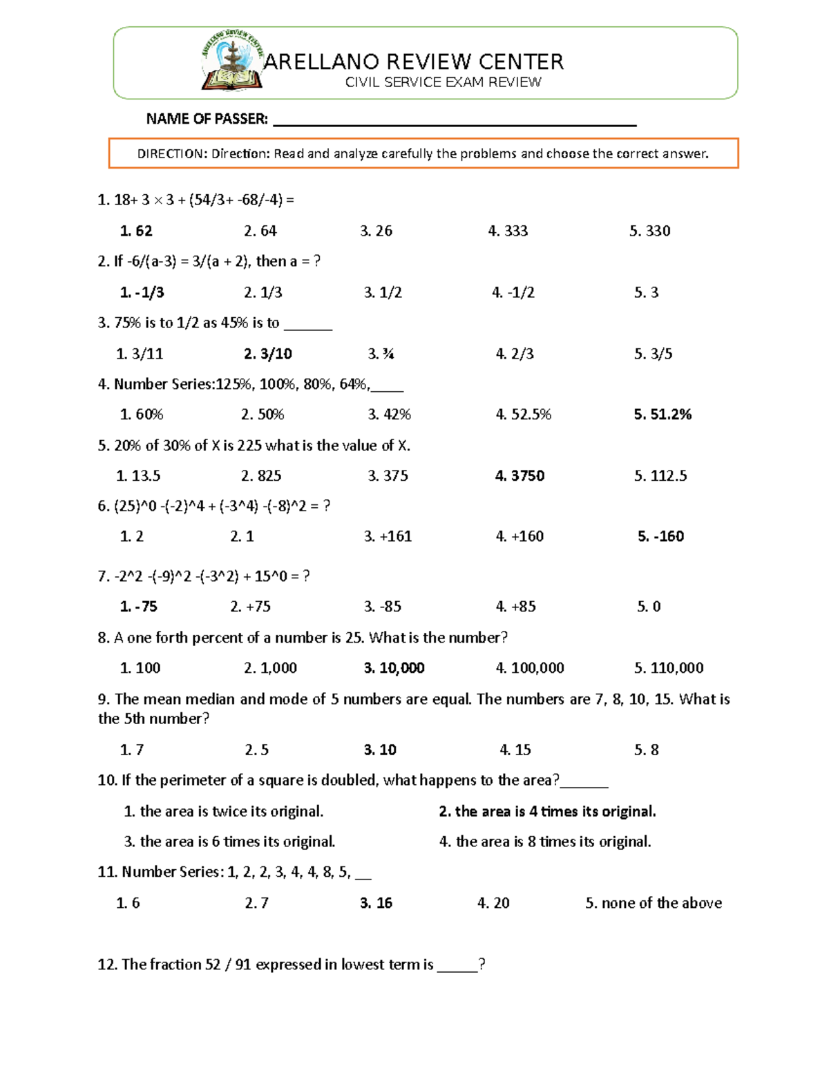 Day-2-cse - civil service review materials professional level - CIVIL ...