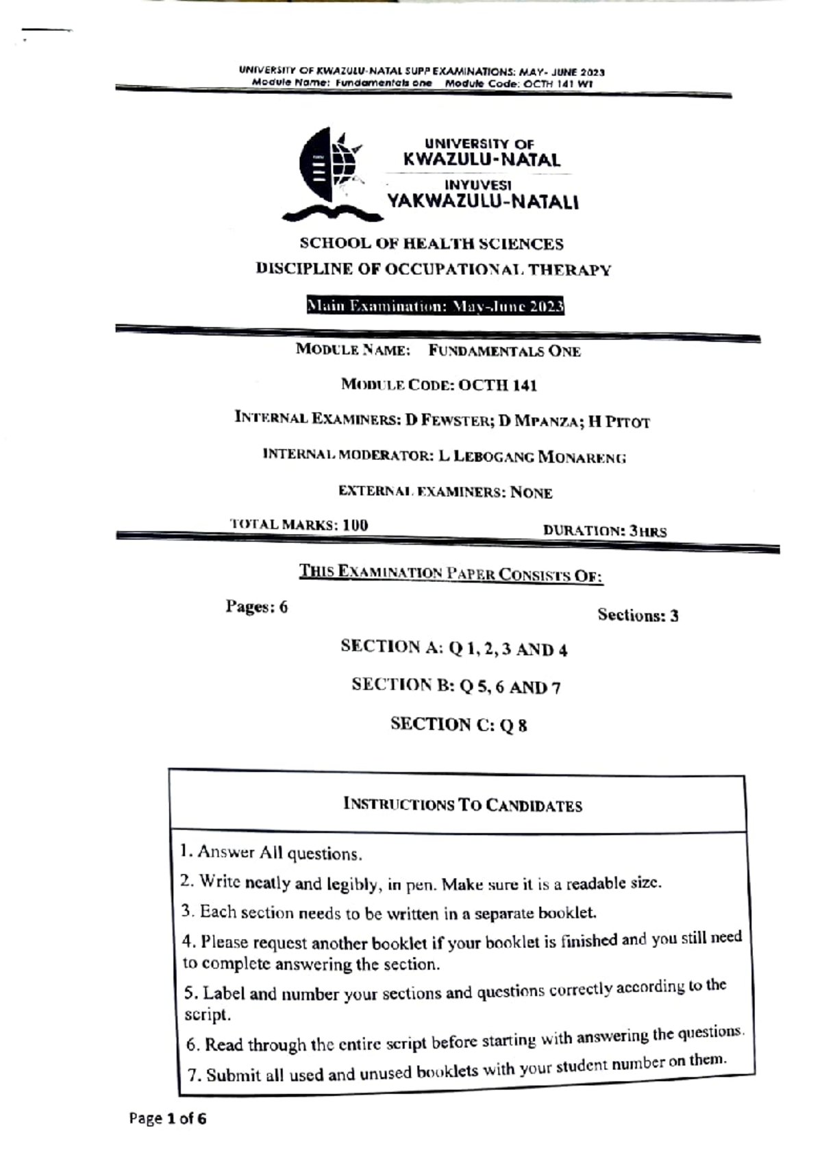Adobe Scan 03 Mar 2024 - UNIVERSITY OF KWAZULU-NATAL SUPP EXAMINATIONS ...