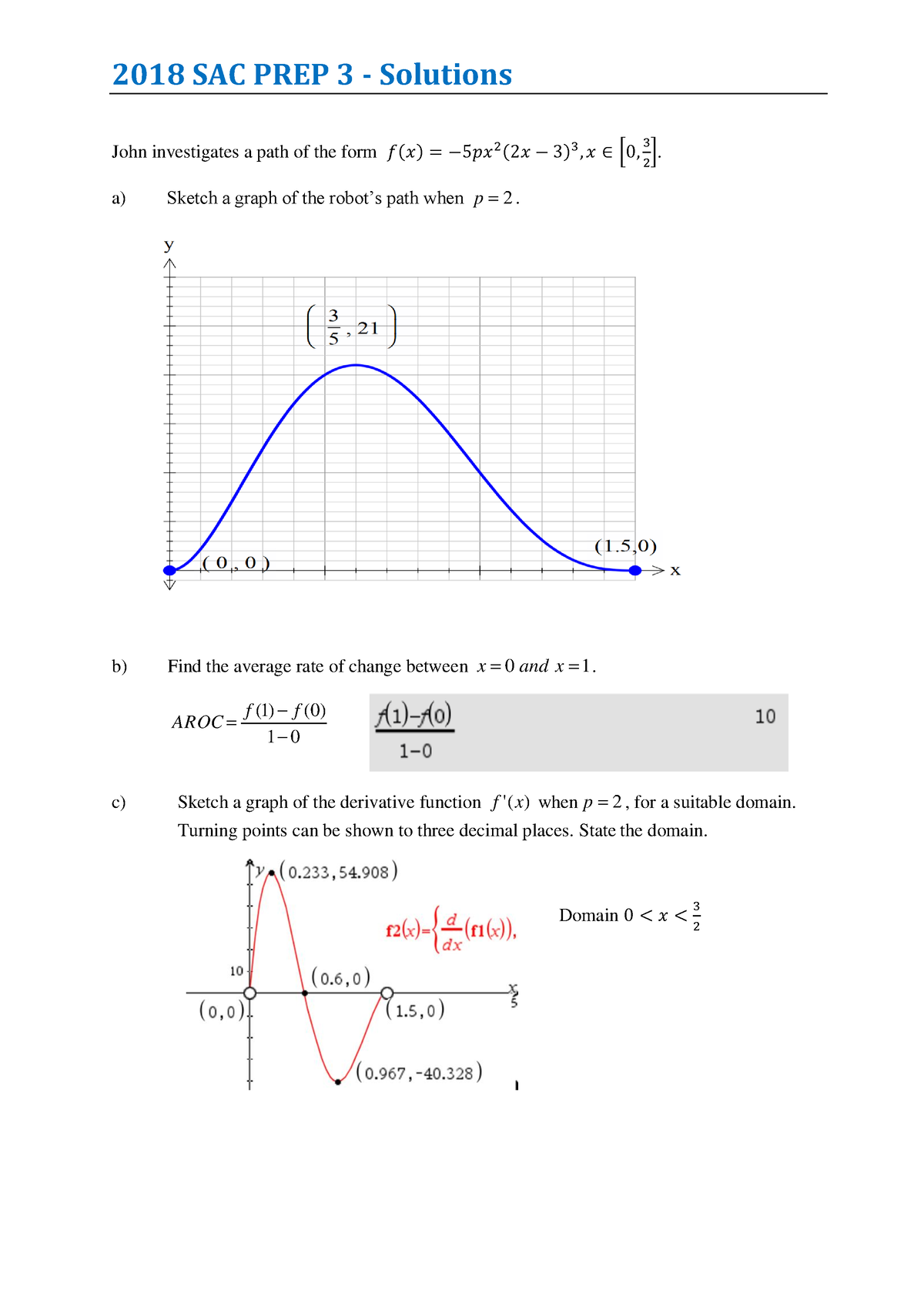 Methods AOS1 SAC 3 SOLUTIONS - 2018 SAC PREP 3 - Solutions John ...