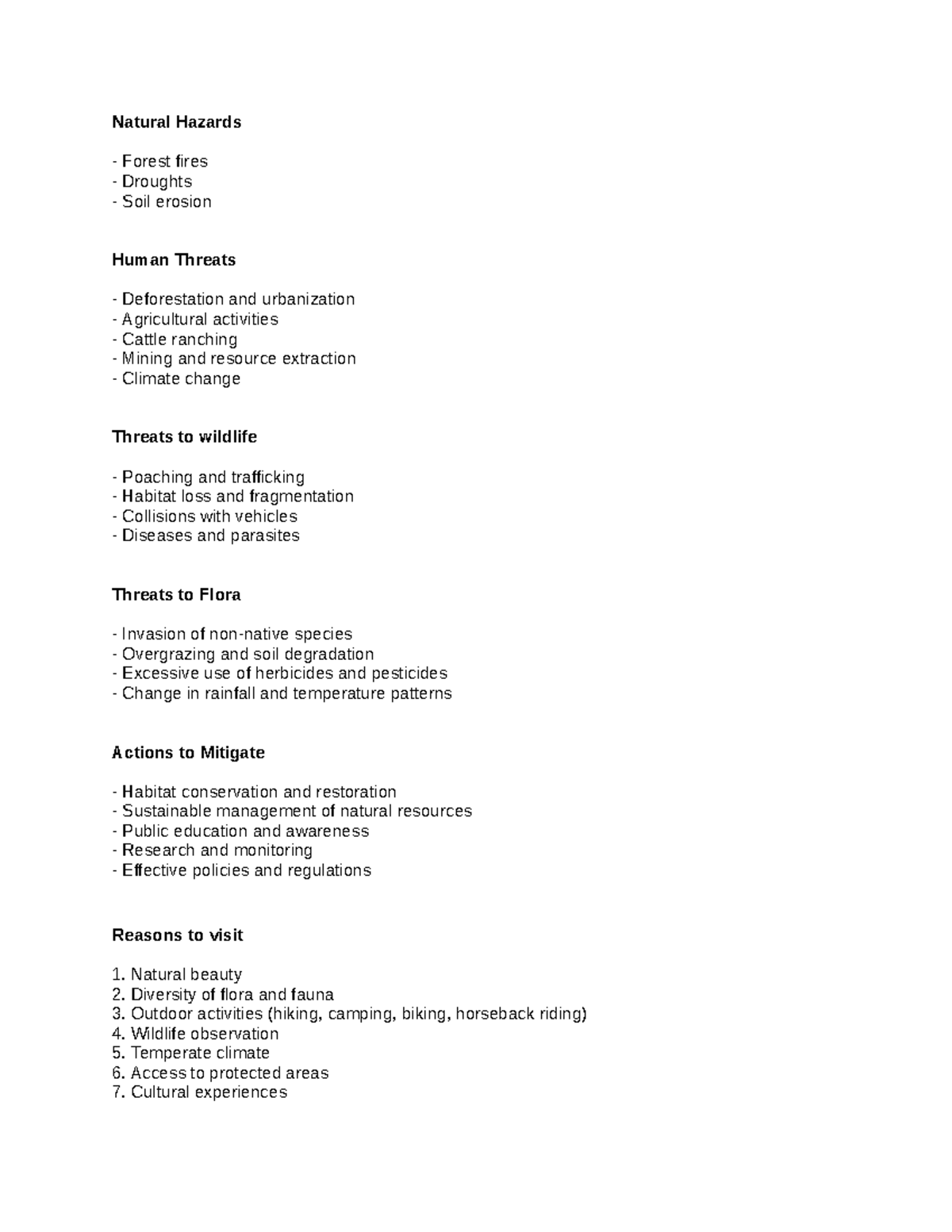 Untitled document Google Docs Natural Hazards Forest fires