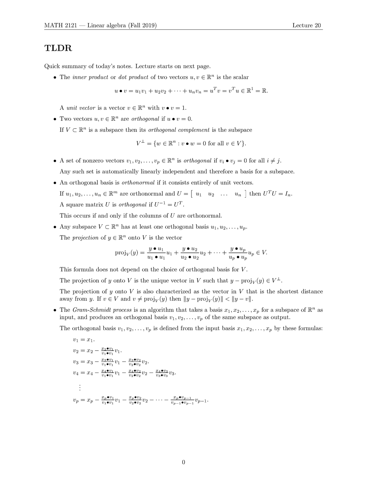 Math2121 Fall19 Linear Algebra Studocu