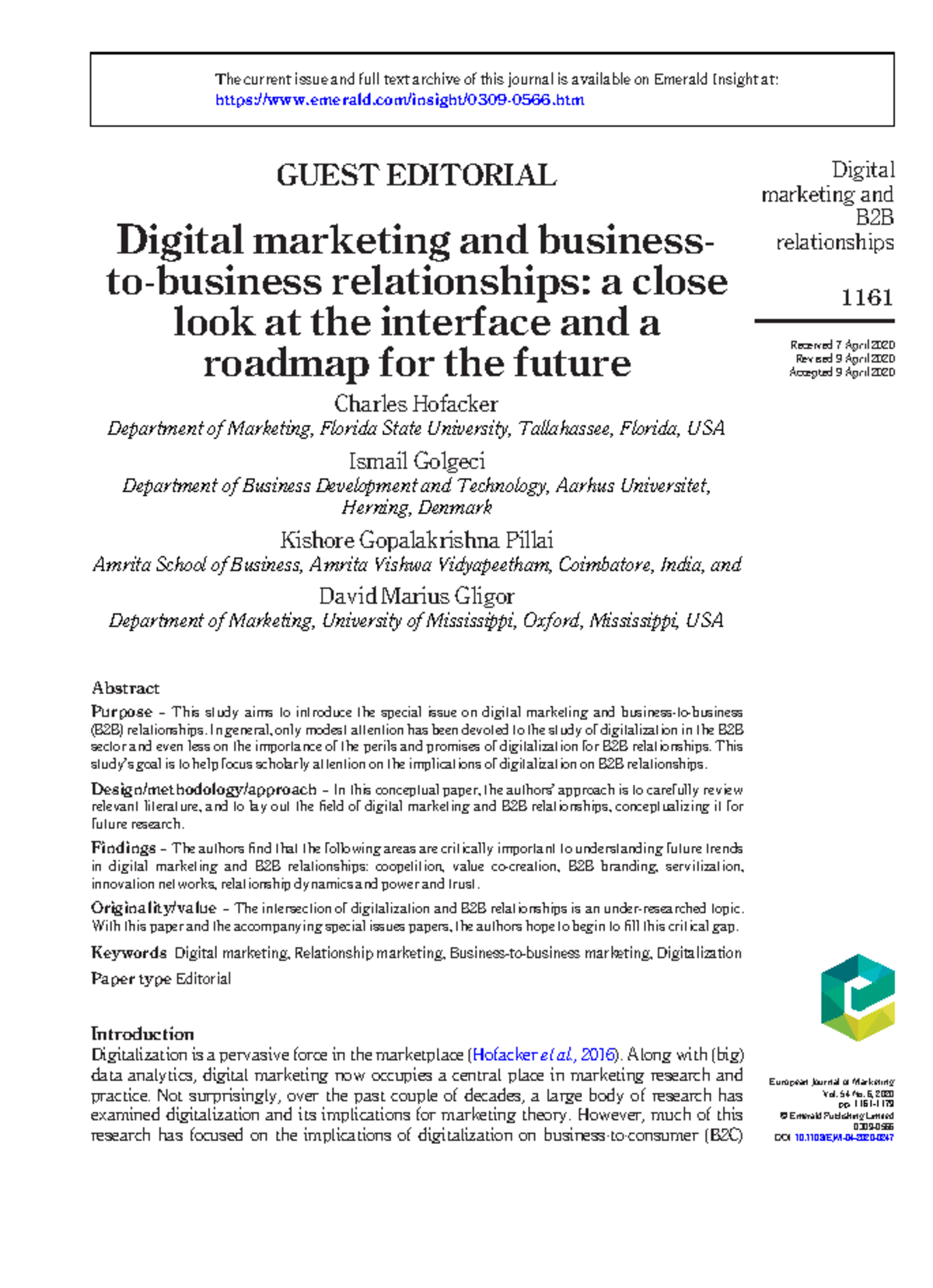 Revolusi Digital Marketing: Memahami Strategi dan Implementasinya Berdasarkan Karya Charles Hofacker