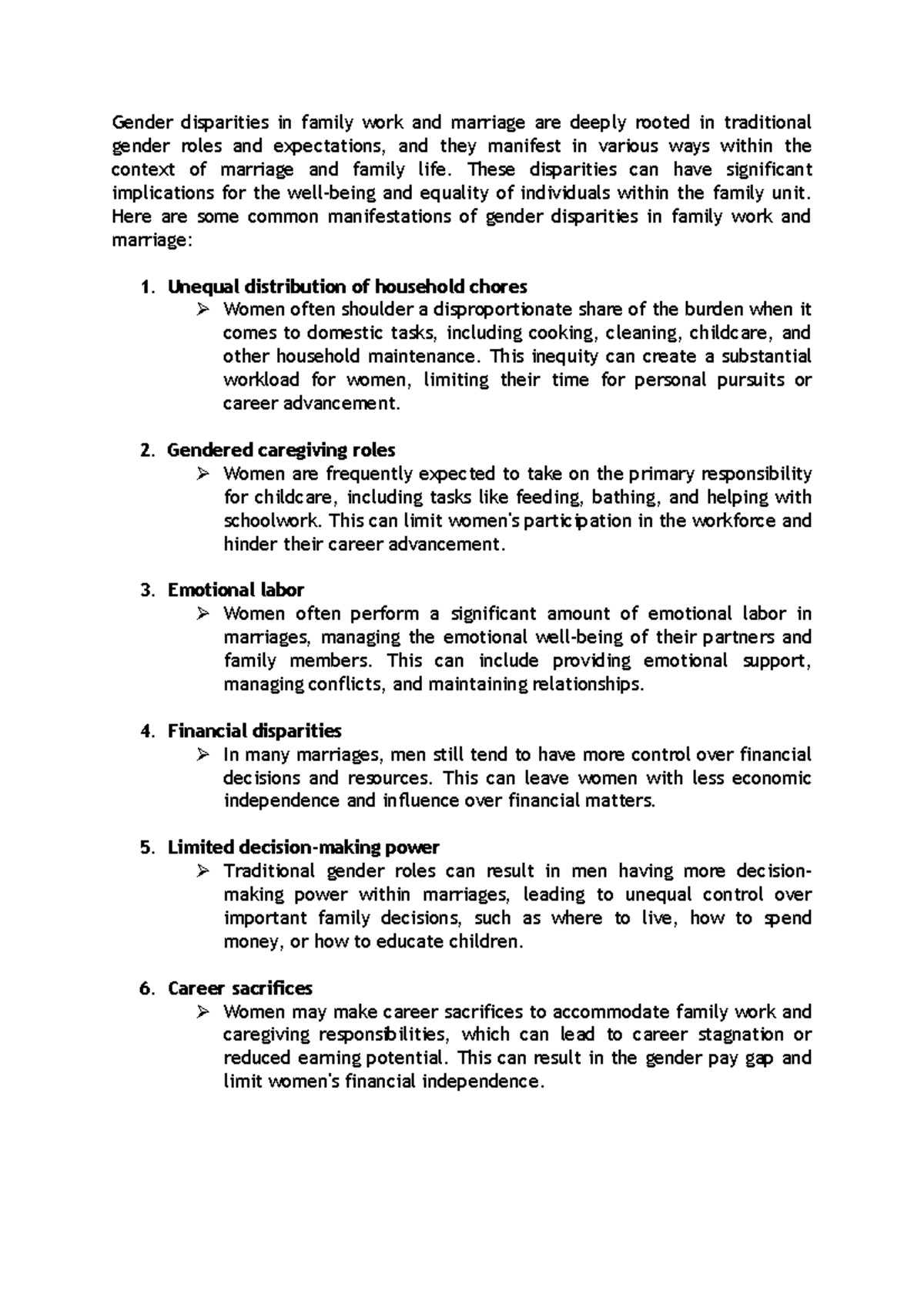Marriage-Family-Work - Gender disparities in family work and marriage ...