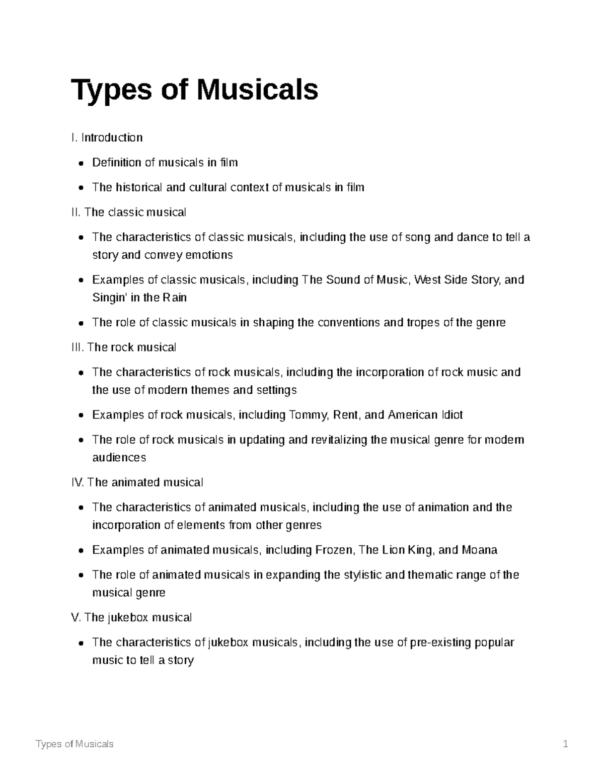 types-of-musicals-outline-types-of-musicals-1-types-of-musicals-i