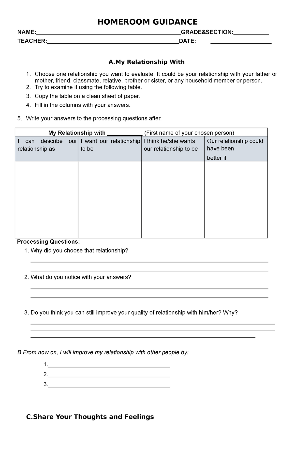 Module 2 - HOMEROOM GUIDANCE NAME ...