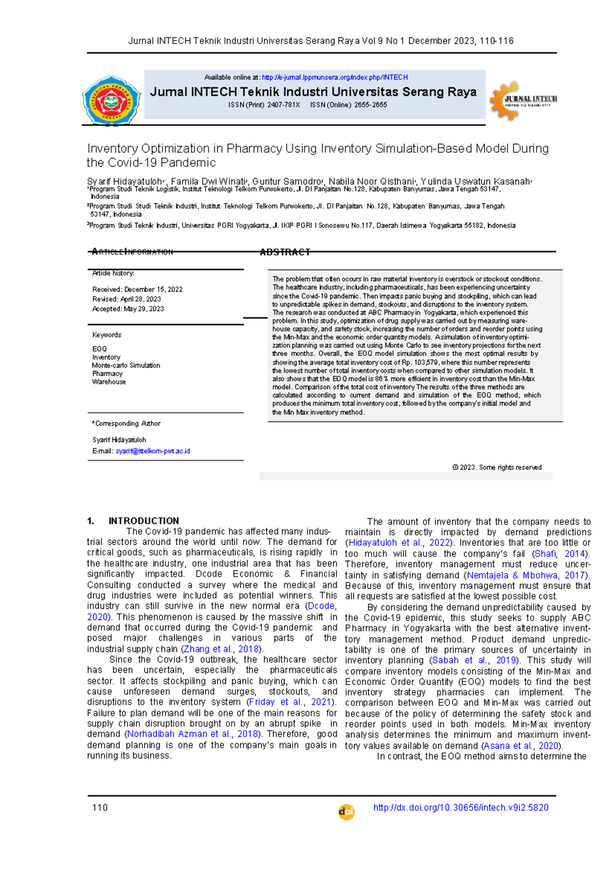 5820 Article Text 26816 1 10 20230701 Available Online At E Jurnal