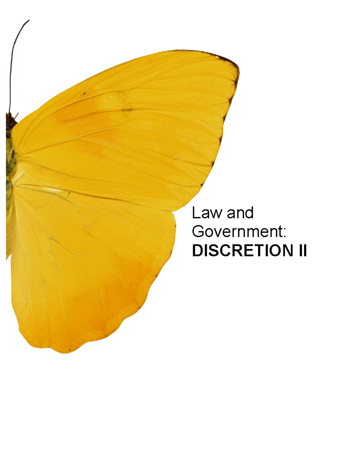 6. review of discretion II Law and Government DISCRETION II
