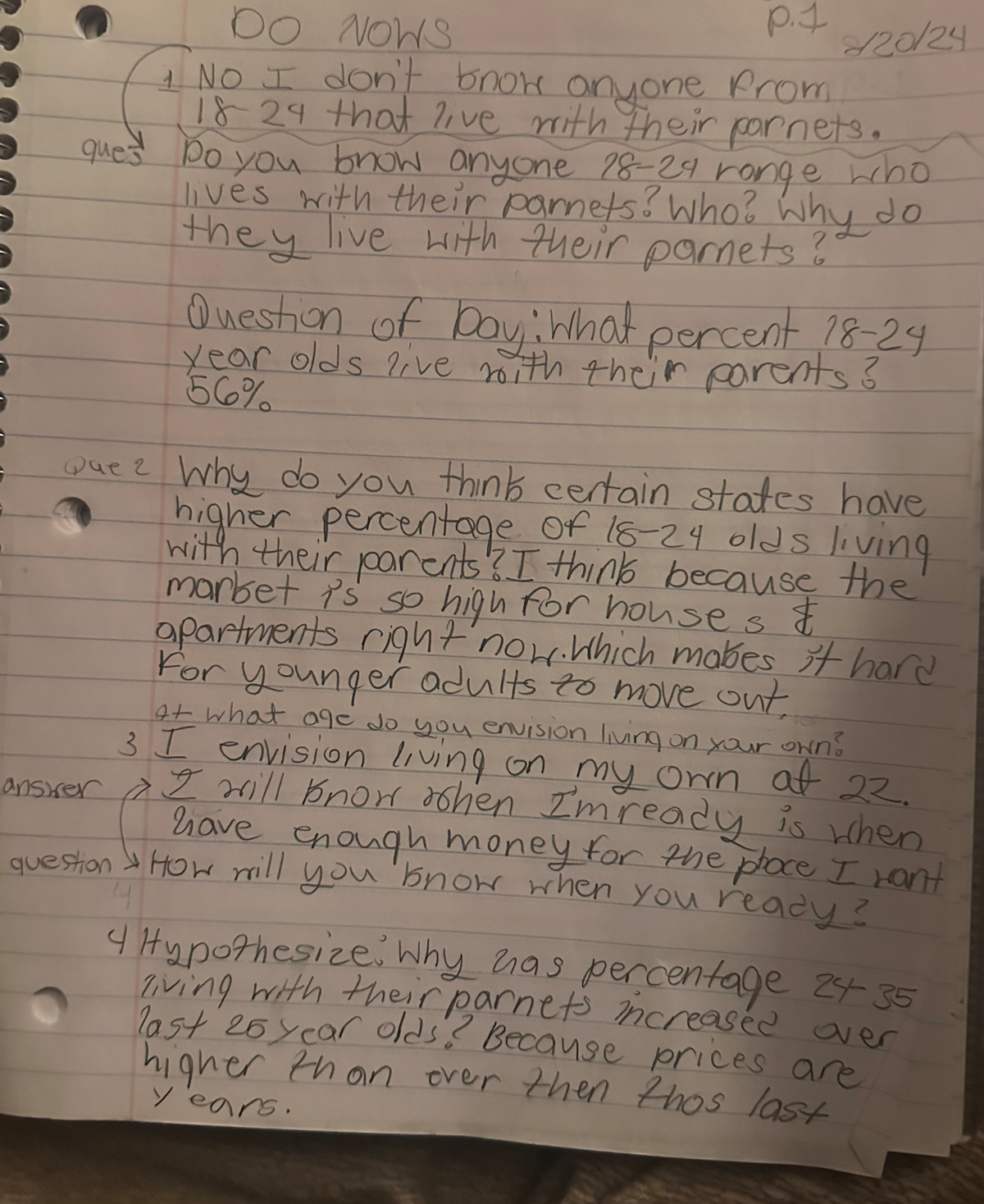 Homework 2 - domain cheat - Do NOWS p 1 NO I bnow anyone from that live ...