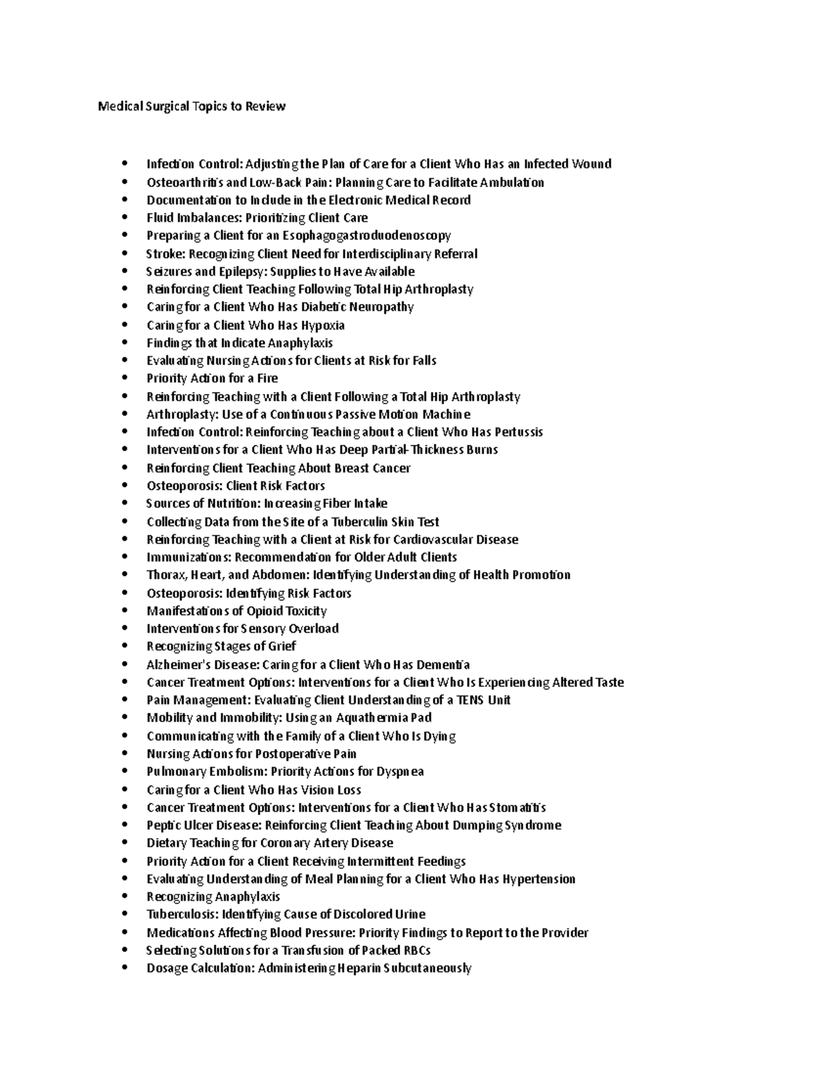 list of thesis topics in surgery